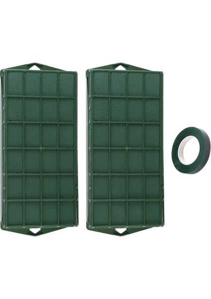 Çiçek Aranjmanları Için 2'li Paket Çiçek Köpük Kafesi Taze Yapay Çiçekler Için Kuru ve Islak Çiçek Köpüğü Çiçekçi Köpüğü (Yurt Dışından)