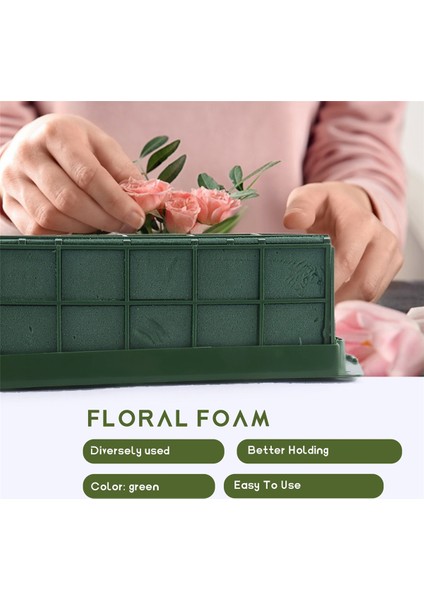 Çiçek Aranjmanları Için 2'li Paket Çiçek Köpük Kafesi Taze Yapay Çiçekler Için Kuru ve Islak Çiçek Köpüğü Çiçekçi Köpüğü (Yurt Dışından)