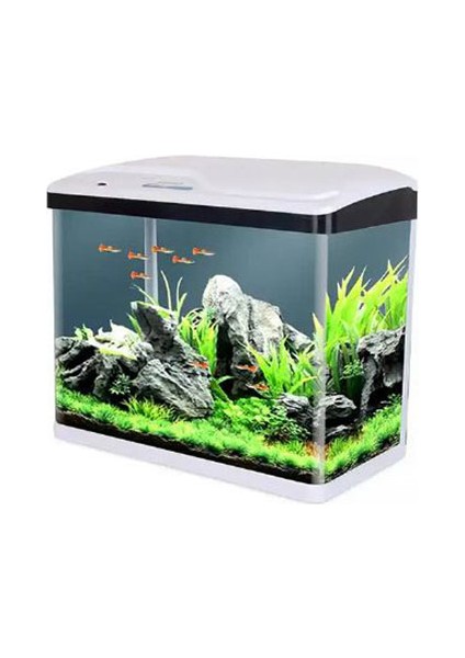 Komple Akvaryum 60X23X55 cm Beyaz