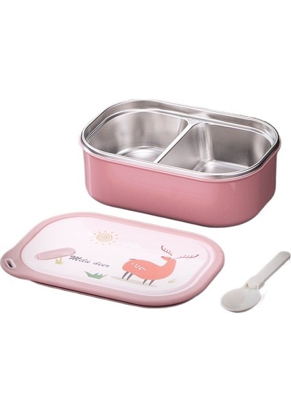 304 Paslanmaz Çelik Karikatür Kare Öğle Yemeği Kutusu (Yurt Dışından)