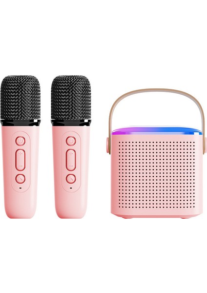 Karaoke Ses Mikrofonu Taşınabilir Mikrofonlu Hoparlör Bluetooth Kablosuz Çocuk (Yurt Dışından)