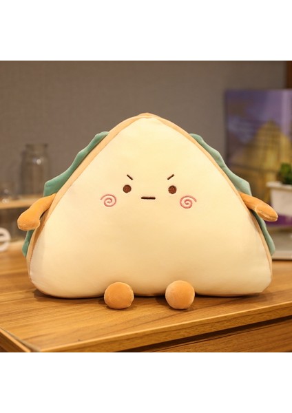 Simüle Gıda Sandviç Peluş Oyuncak Yastık Uyku Yastığı Bez Bebek 40CM (Yurt Dışından)