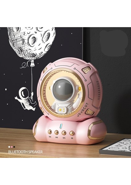 Yuhang Miyav Bluetooth Hoparlör Taşınabilir Mini Astronot Süs Kablosuz Bluetooth Küçük Hoparlör (Yurt Dışından)