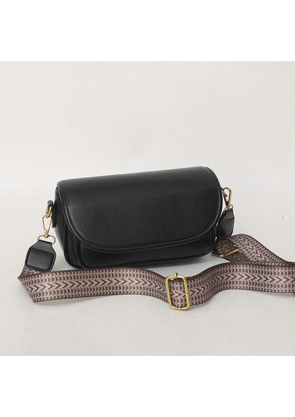 Rahat Geniş Omuz Askılı Crossbody Çanta Basit Retro Küçük Kare Çanta (Yurt Dışından)