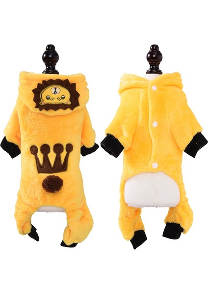Yavaş Köpek Clothes Soft Warm Fleece Köpek Jumpsuits (Yurt Dışından)