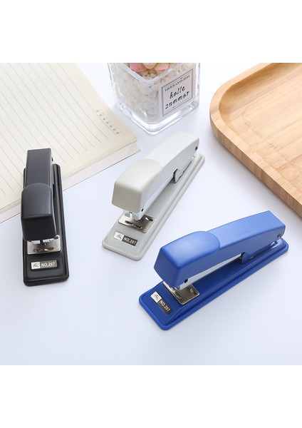 1pcs Basit Taşınabilir Iş Kaydedici Bürosu Stapleri (Yurt Dışından)