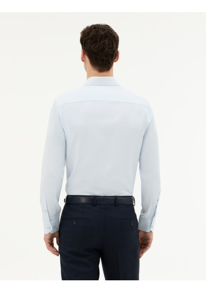 Erkek Açık Mavi Slim Fit Uzun Kollu Gömlek 50282976-VR003 indirimleri