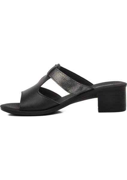 31010 Ceria Siyah Kadın Topuklu Terlik fiyatları