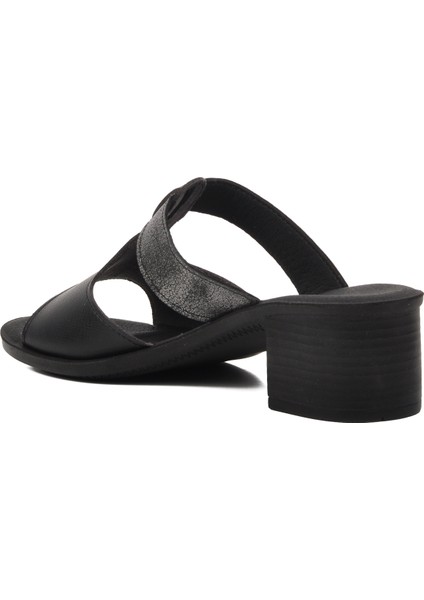 31010 Ceria Siyah Kadın Topuklu Terlik fırsatları