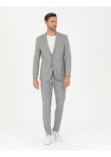 Erkek Füme Ex. Slim Fit Kumaş Pantolon 50285855-VR058
