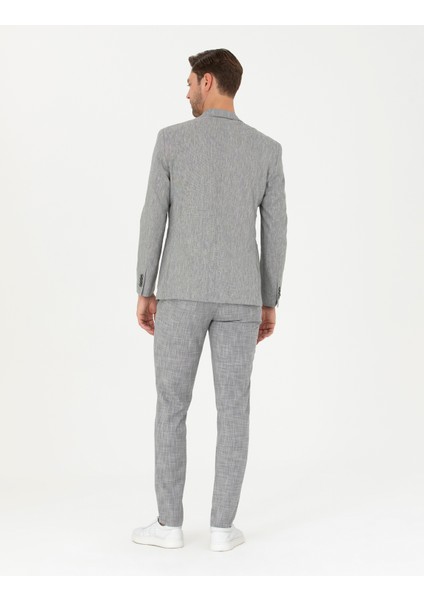 Erkek Füme Ex. Slim Fit Kumaş Pantolon 50285855-VR058