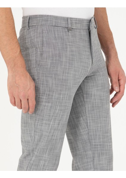 Erkek Füme Ex. Slim Fit Kumaş Pantolon 50285855-VR058