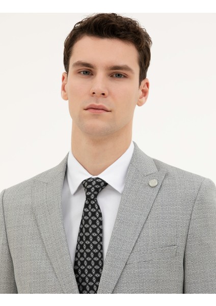 Erkek Açık Gri Ex. Slim Fit Yün Takım Elbise 50285280-VR001