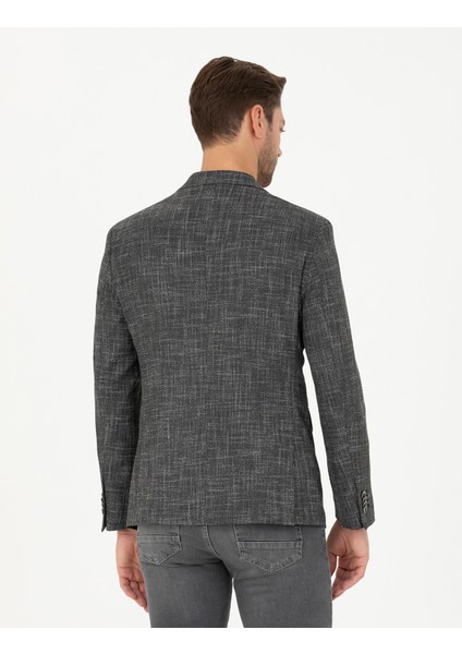 Erkek Siyah Slim Fit Ceket 50288523-VR046 indirimleri