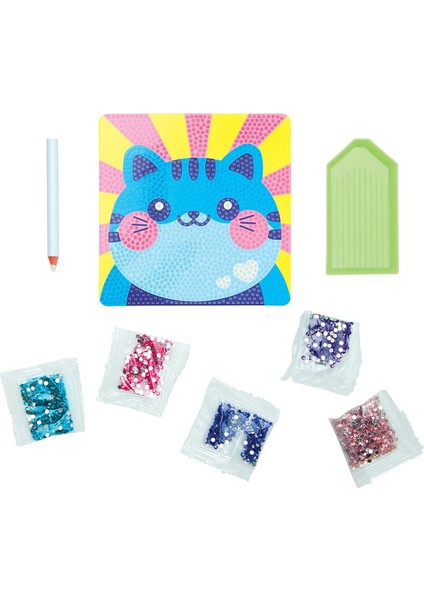 Ooly Razzle Dazzle Mini Kristal Sanat Seti - Cutesy Cat