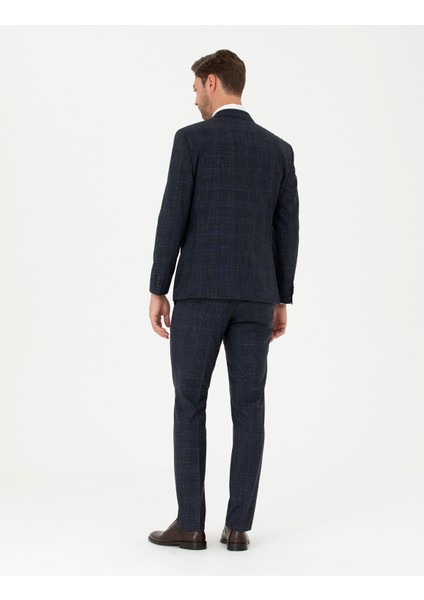 Erkek Lacivert Slim Fit Takım Elbise 50285327-VR033 indirimleri