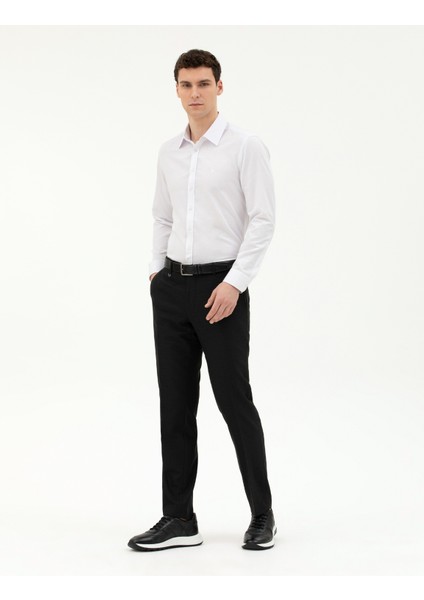 Erkek Siyah Slim Fit Kumaş Pantolon 50288249-VR046 modelleri