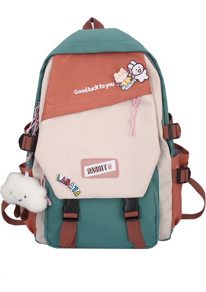 Kontrast Renkli Günlük Sırt Çantası (Yurt Dışından)