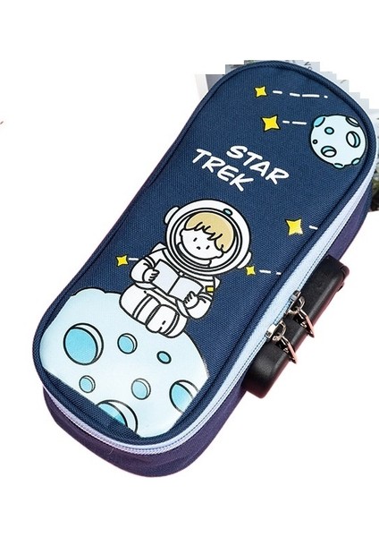 Çok Fonksiyonlu Karikatür Şifreli Kilit Kalem Kutusu (Yurt Dışından)