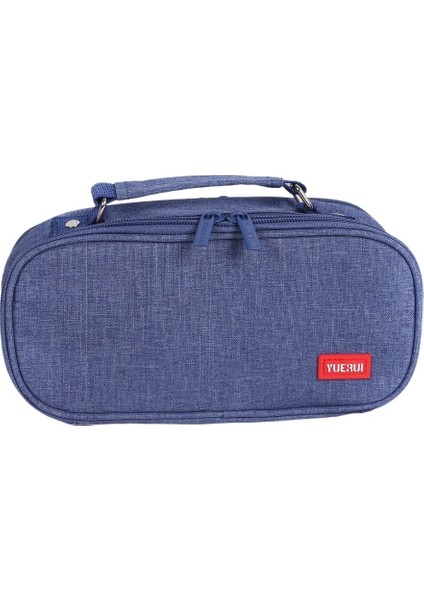 Öğrenci Çift Katmanlı Büyük Kapasiteli Kırtasiye Çantası (Yurt Dışından)