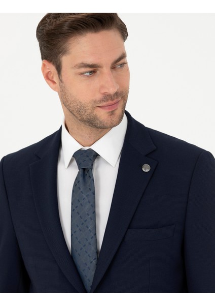 Erkek Lacivert Slim Fit Ceket 50285094-VR033