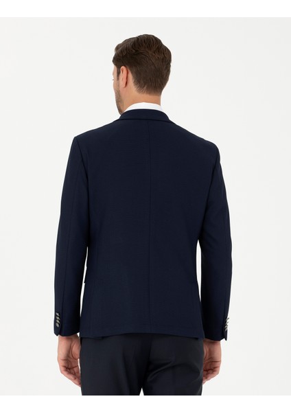 Erkek Lacivert Slim Fit Ceket 50285094-VR033
