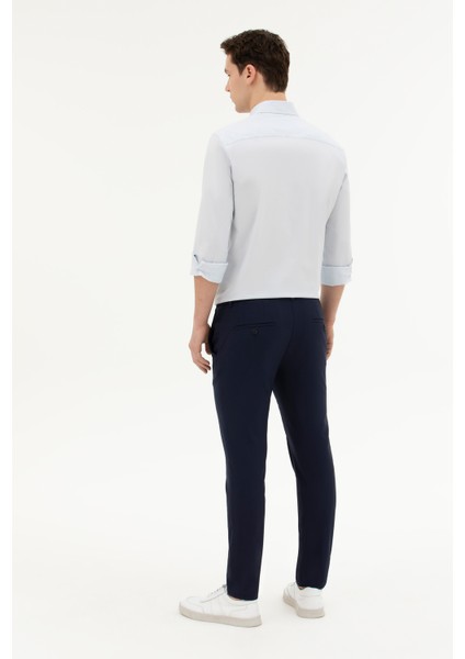 Erkek Lacivert Kumaş Pantolon 50291431-VR033