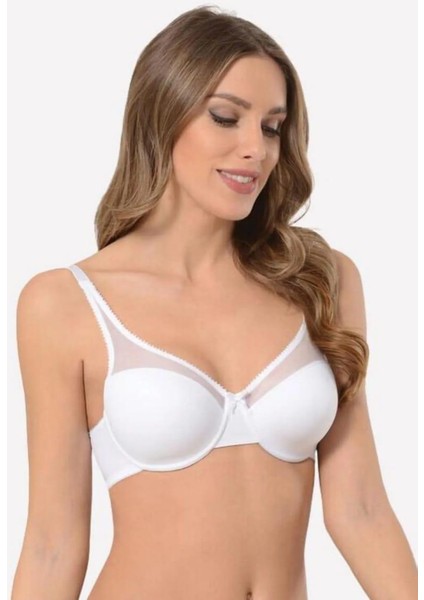 3412 Bayan Dantelli Desteksiz Balenli Sütyen 2 Adet