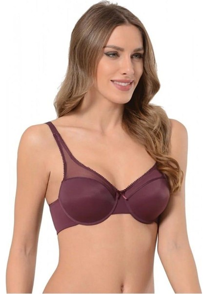 3412 Bayan Dantelli Desteksiz Balenli Sütyen Tekli