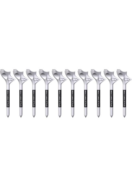 10X 10 Derece Golf Tees, Golf Tee 83MM Aşınma (Yurt Dışından)
