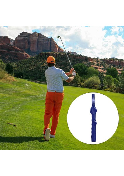Dayanıklı Golf Salıncak Kavrama Eğitmenleri Sağ Golfçü Kavrama Düzeltici Mavi 0.58IN (Yurt Dışından)