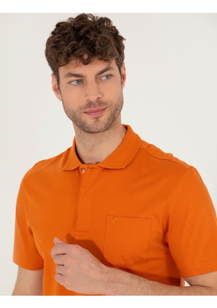 Erkek Kahverengi Regular Fit Polo Yaka Merserize Tişört 50262668-VR040 modelleri