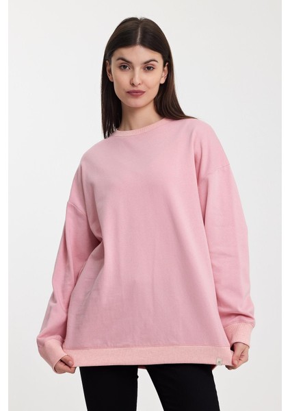 Bisiklet Yaka Oversıze SWEATSHIRT(B24-00196) modelleri