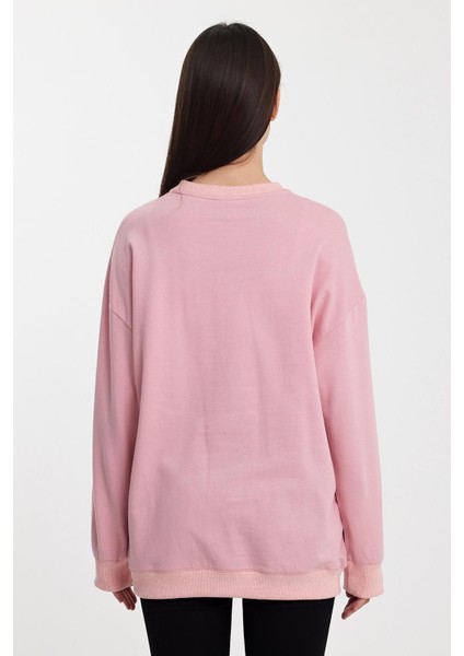 Bisiklet Yaka Oversıze SWEATSHIRT(B24-00196) fırsatları