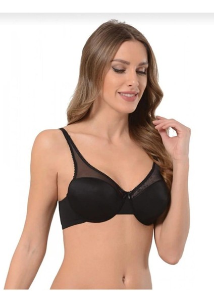 3412 Bayan Dantelli Desteksiz Balenli Sütyen Tekli