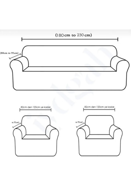Likralı Pitikare DESEN(311) Koltuk Kılıfı, Koltuk Örtüsü Lastikli Esnek Yikanabilir Koltuk Kanepe Çekyat Örtüsü Kanepe Çekyat Kılıfı Bir Adet 3'lü ve İki adet Tekli Koltuk Örtüsü Vizon Renk