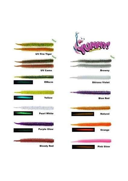 Fujın Yummy Sandworm 7cm Lrf Silikonu Shirasu Violet