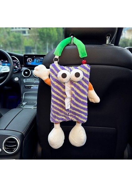 Asılı Karikatür Dekoratif Malzemeleri Doku Kutusu Araba Koltuğu Arka Doku Asılı Çanta (Yurt Dışından)
