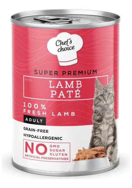 Chefs Choice Chef's Choice Kuzu Etli Ezme Yetişkin Kedi Konservesi 400gr