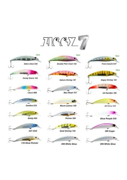 Ziggy7 70MM 9.6gr Sinking Lrf Maket Balık 183 Angry Shrimp
