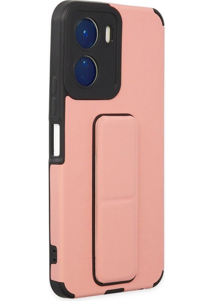 Vivo Y16 Kılıf Mega Standlı Silikon - Pudra 300099 fiyatları