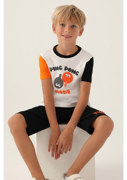 Mode Krem Erkek Çocuk Kapri Takım modelleri