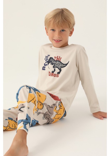 Revive Bej Erkek Çocuk Pijama Takımı fiyatları