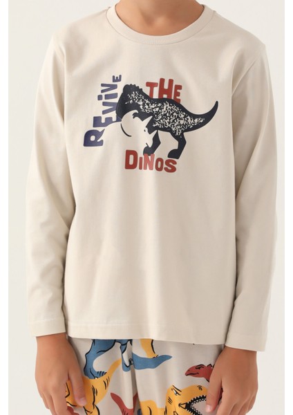 Revive Bej Erkek Çocuk Pijama Takımı fırsatları