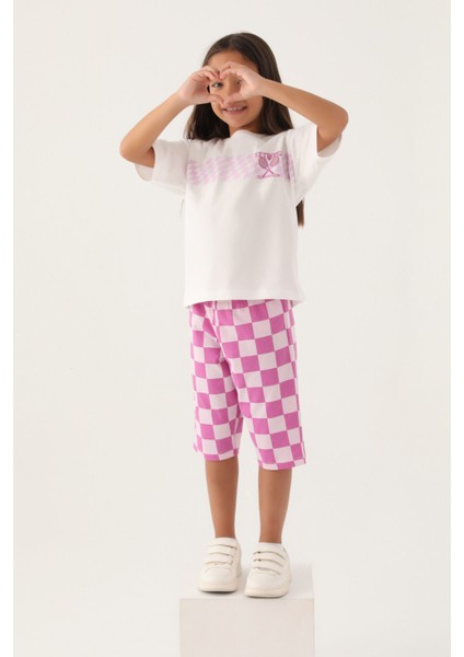 Saint Tropez Pembe Kız Çocuk Kapri Takım modelleri