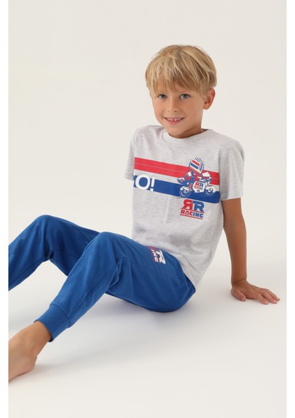 Go Kar Melanj Erkek Çocuk Pijama Takımı