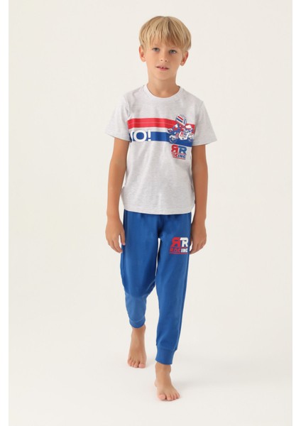 Go Kar Melanj Erkek Çocuk Pijama Takımı