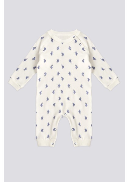 Lisanslı Underwear Krem Erkek Bebek Tulum