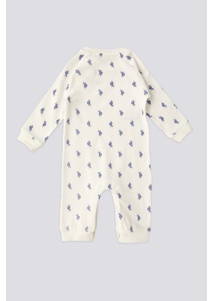 Lisanslı Underwear Krem Erkek Bebek Tulum