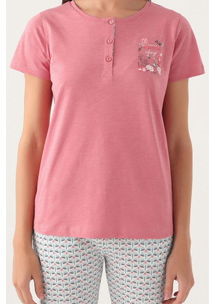 Today Pembe Kadın Kısa Kol Pijama Takımı